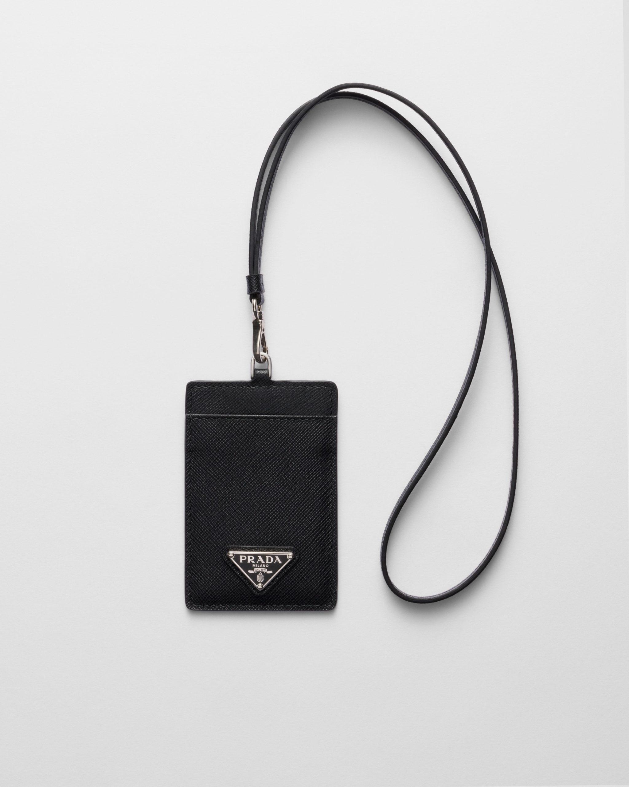 Prada Saffiano Leather Badge Holder - Image 1